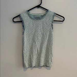 Mini Boden Blue Floral Tank Top